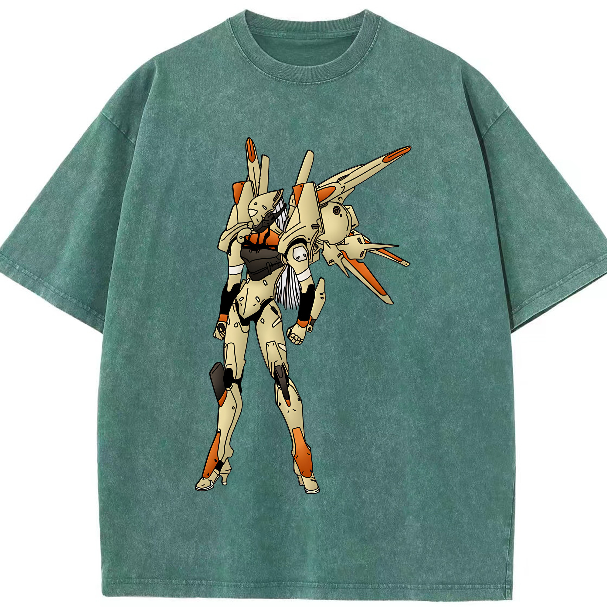 （画像用） EVA 新世紀エヴァンゲリオン 綿100% ヴィンテージ風 半袖Tシャツ（フロントプリント）